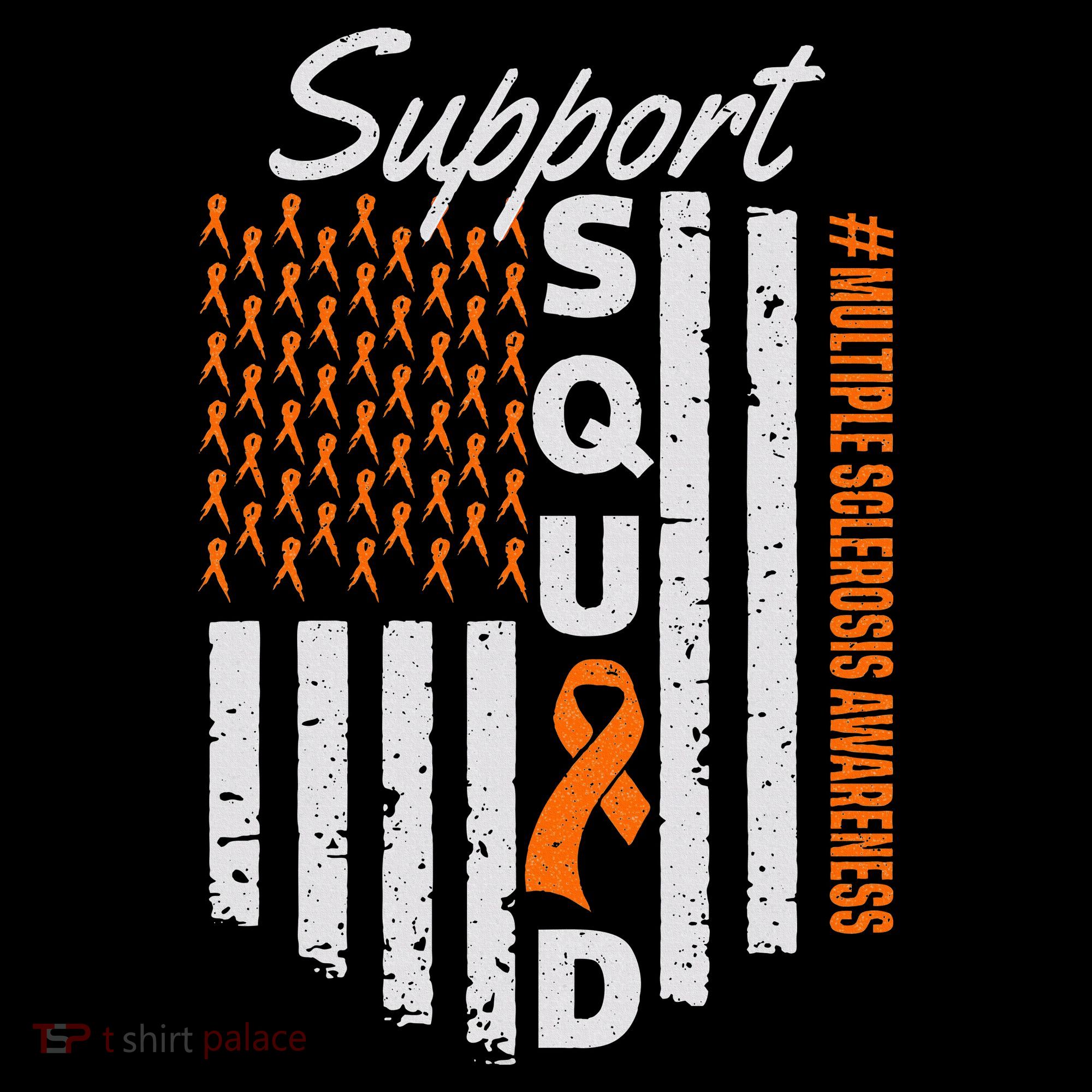 Support Squad Multiple Sclerosis Awareness Ms Awareness Kids Sweatshirt