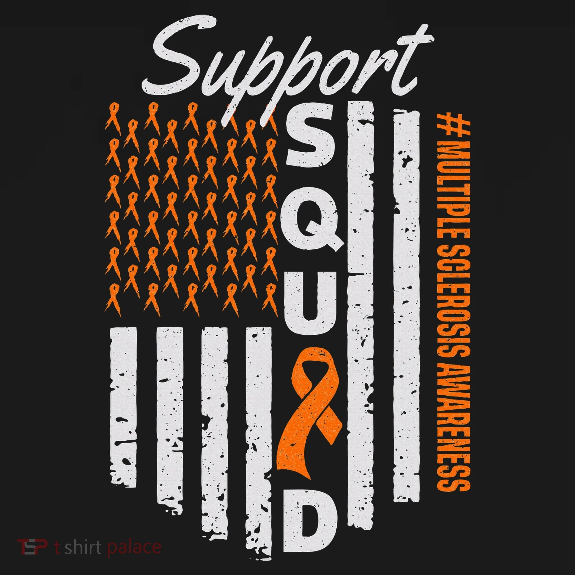 Support Squad Multiple Sclerosis Awareness Ms Awareness Kids Sweatshirt