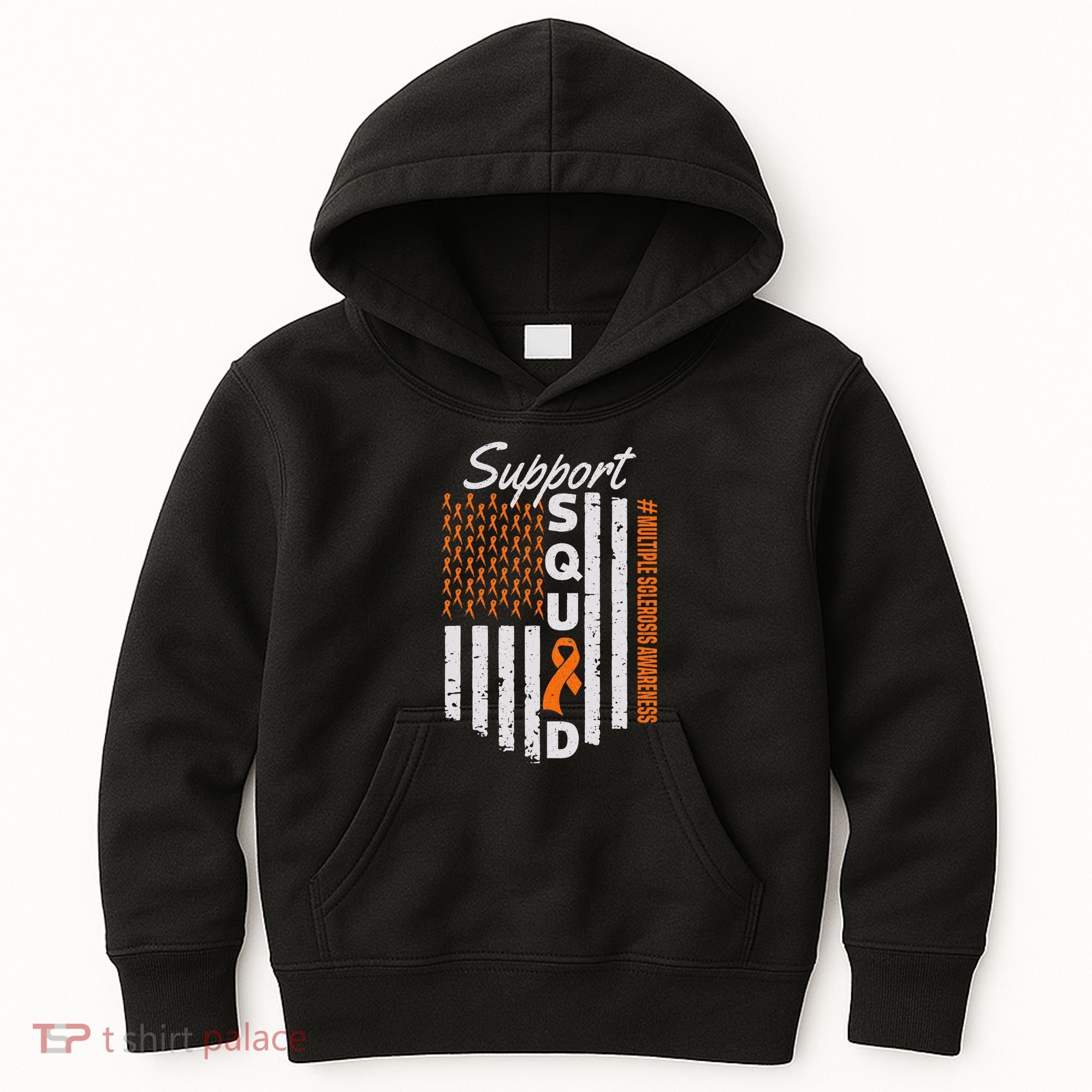 Support Squad Multiple Sclerosis Awareness Ms Awareness Kids Hoodie