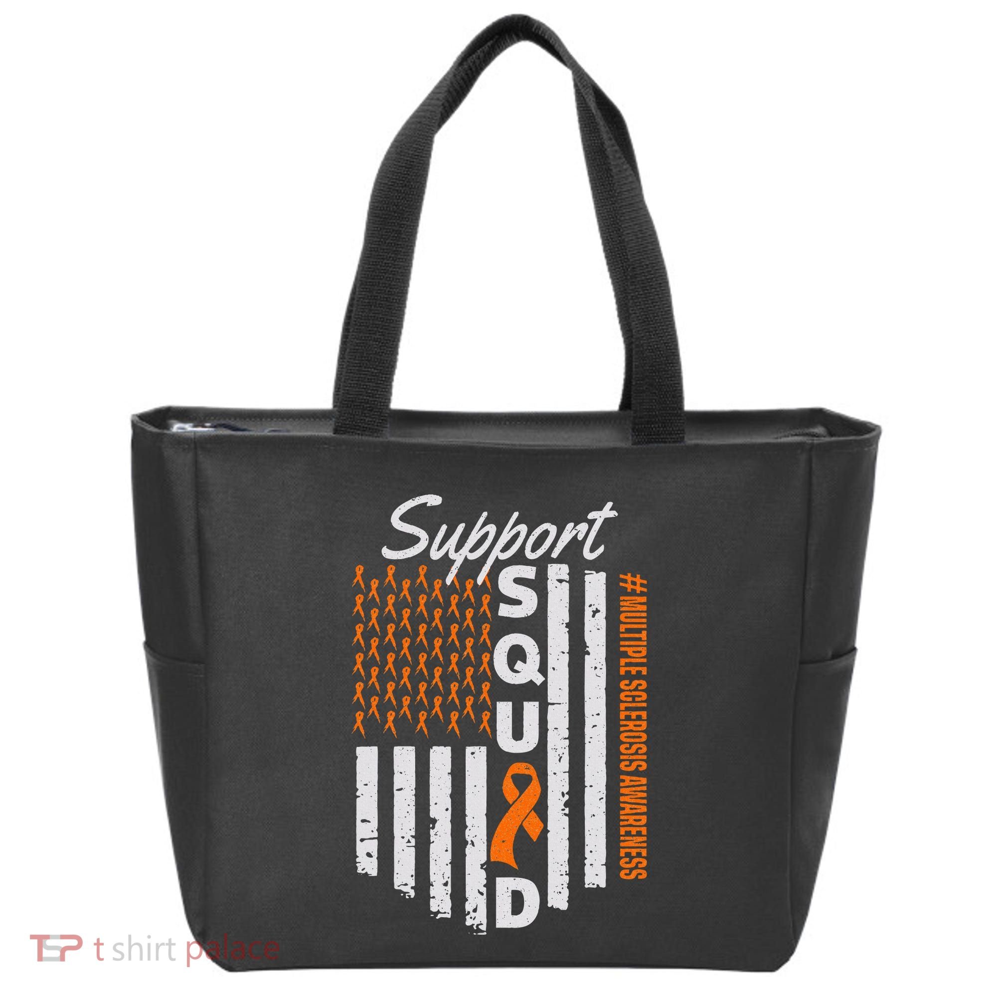 Support Squad Multiple Sclerosis Awareness Ms Awareness Tote Bag