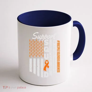 Support Squad Multiple Sclerosis Awareness Ms Awareness Coffee Mug back