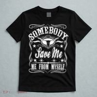 Somebody Save Me From Myself Country Music Front & Back T-Shirt thumb 5