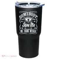 Somebody Save Me From Myself Country Music Front & Back Tumbler thumb 1
