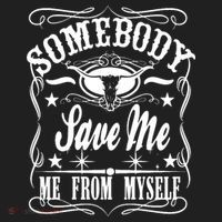 Somebody Save Me From Myself Country Music Front & Back Hat thumb 2