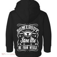 Somebody Save Me From Myself Country Music Front & Back Toddler Hoodie thumb 1