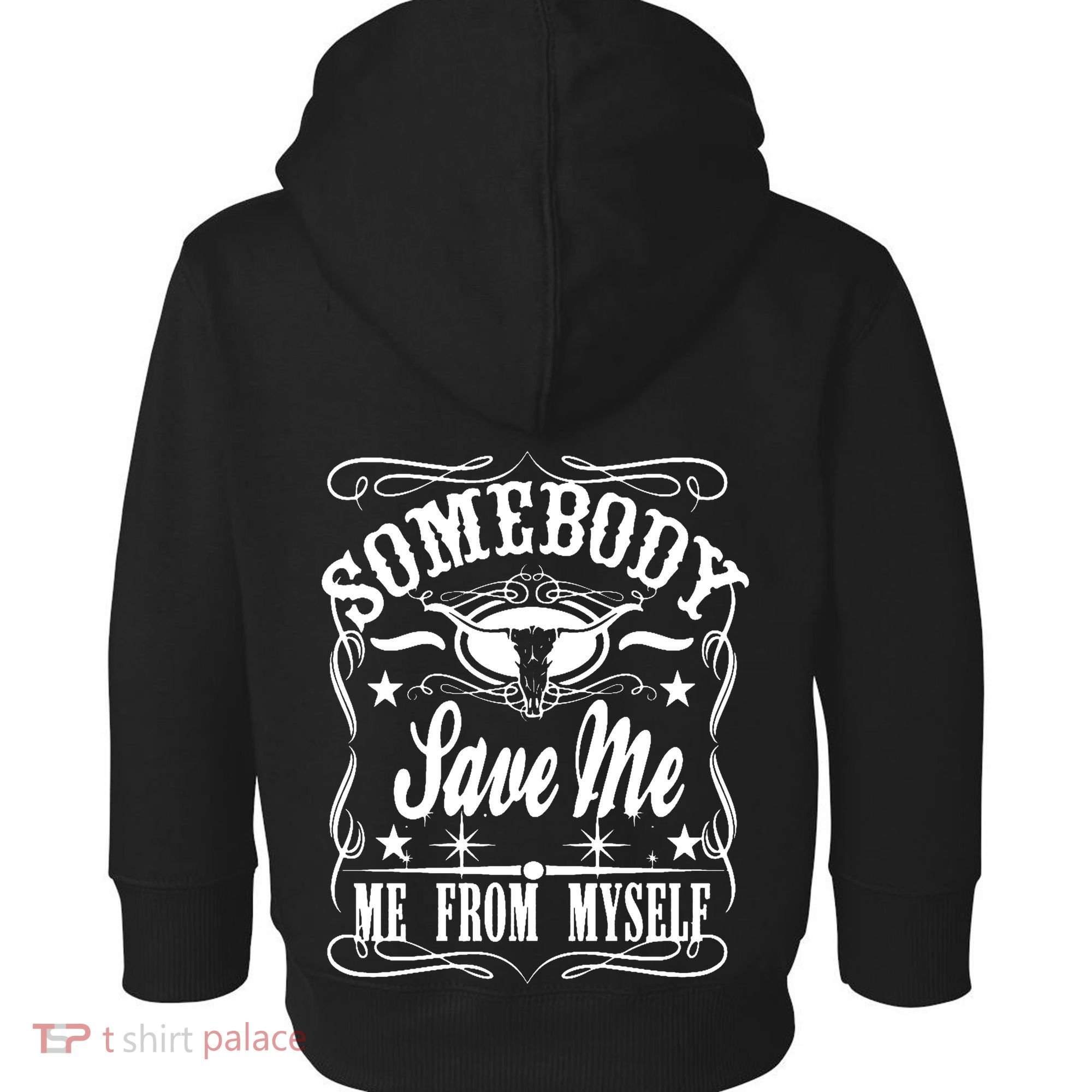 Somebody Save Me From Myself Country Music Front & Back Toddler Hoodie