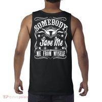 Somebody Save Me From Myself Country Music Front & Back Tank Top thumb 1