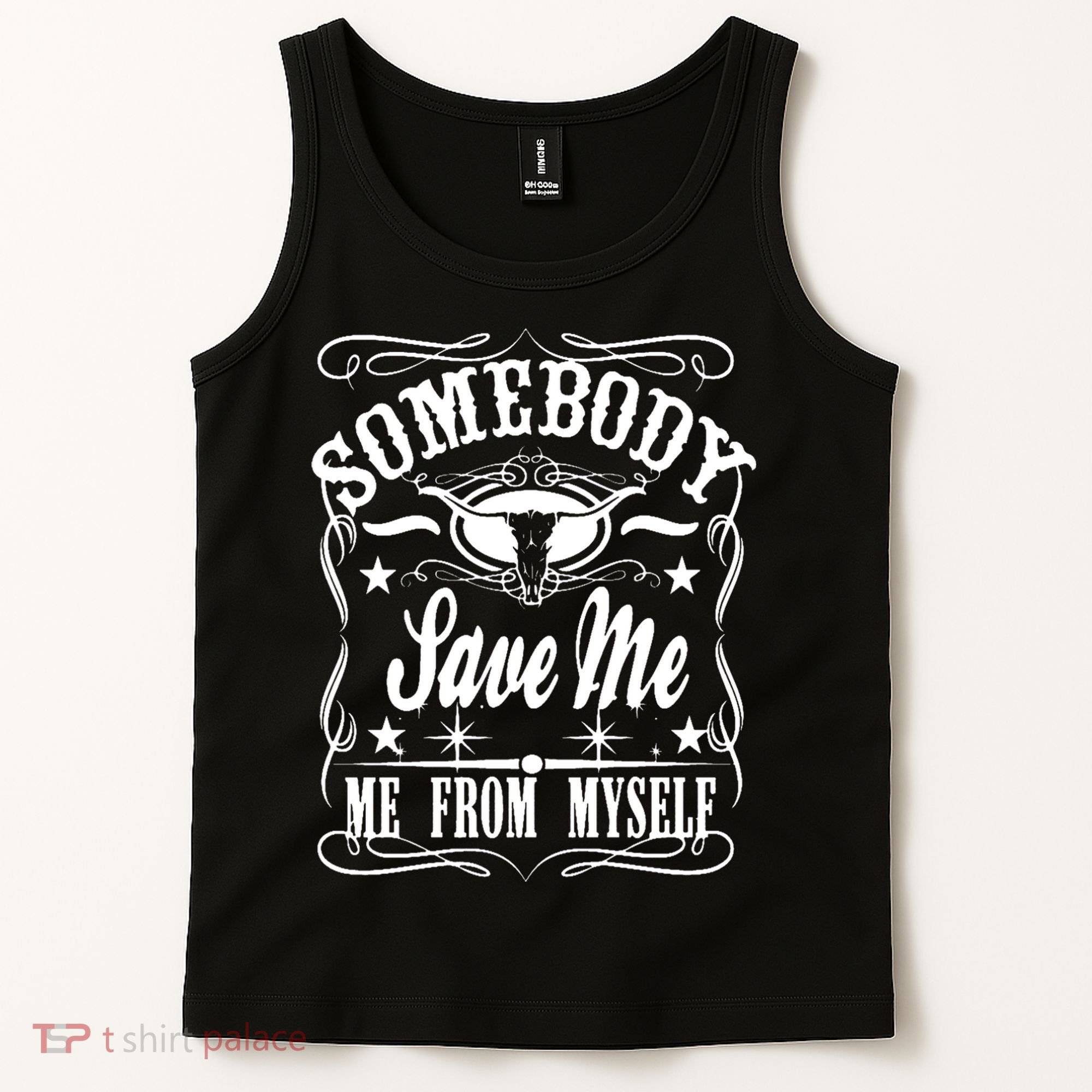 Somebody Save Me From Myself Country Music Front & Back Tank Top