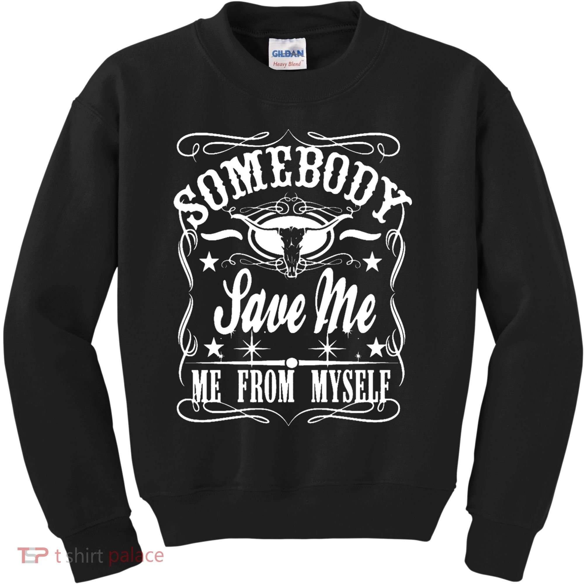 Somebody Save Me From Myself Country Music Front & Back Kids Sweatshirt