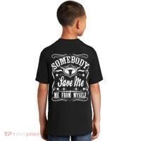 Somebody Save Me From Myself Country Music Front & Back Kids T-Shirt thumb 1