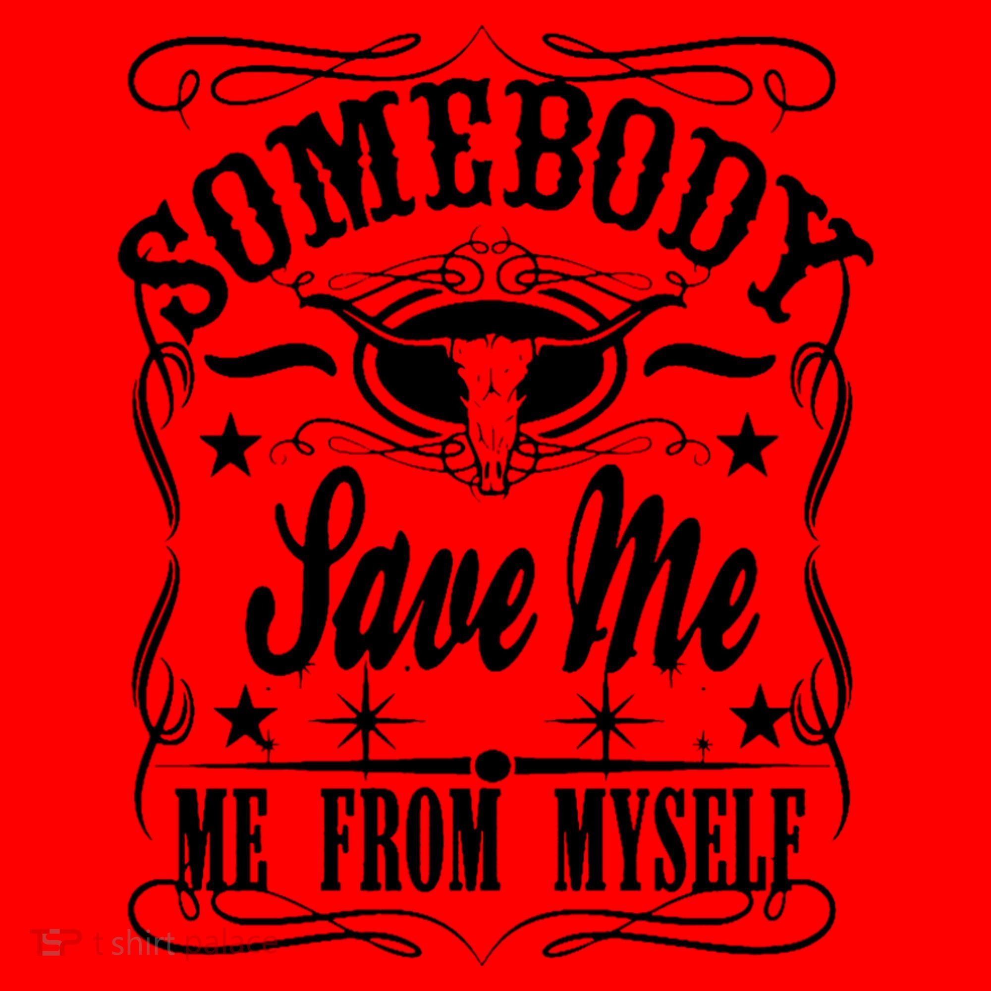 Somebody Save Me From Myself Country Music Front & Back Santa Hat