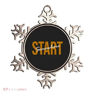 Start Somewhere Motivation Quote Ornament