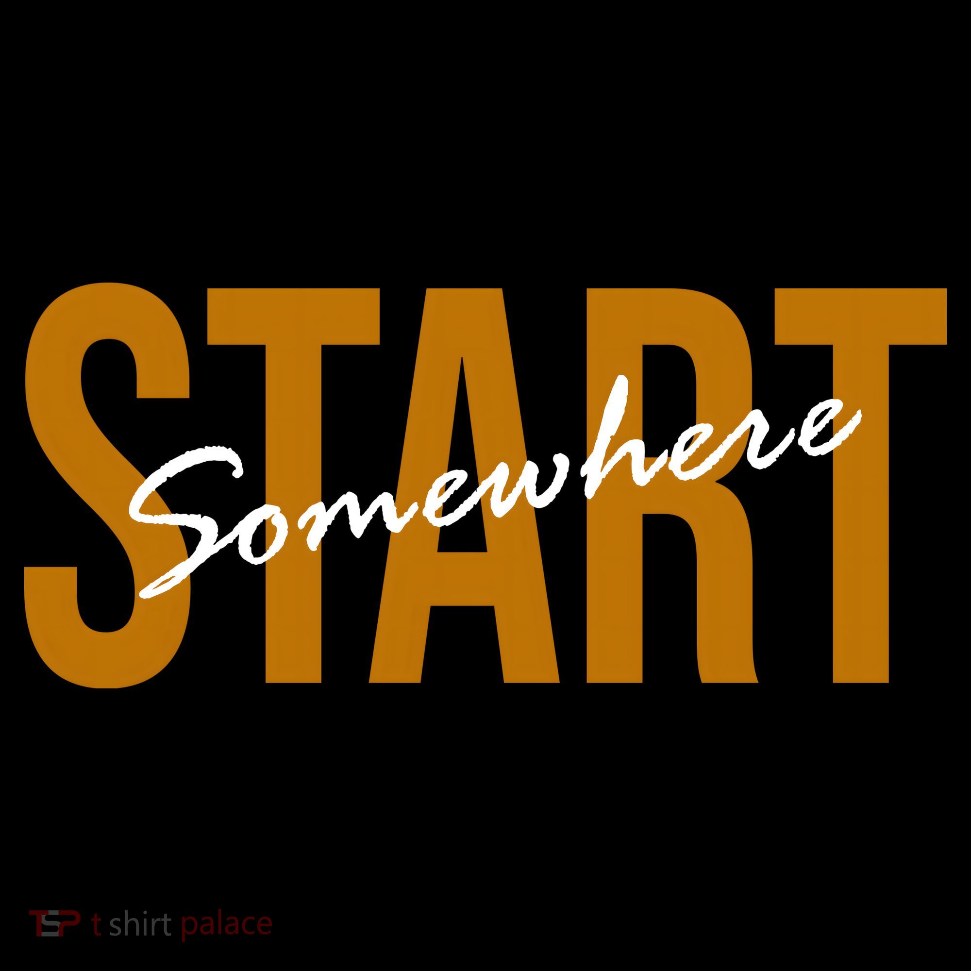 Start Somewhere Motivation Quote Ornament