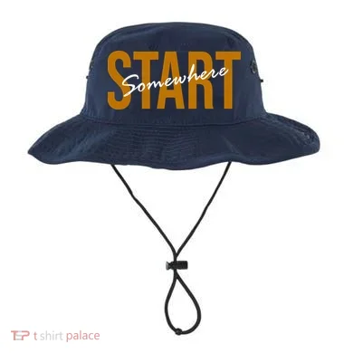 Start Somewhere Motivation Quote Bucket Hat