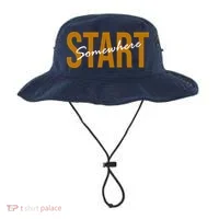 Start Somewhere Motivation Quote Bucket Hat thumb 0