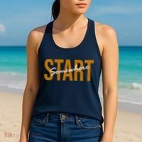 Start Somewhere Motivation Quote Women's Tank Top thumb 2