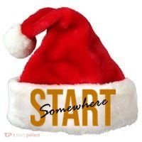 Start Somewhere Motivation Quote Santa Hat thumb 0