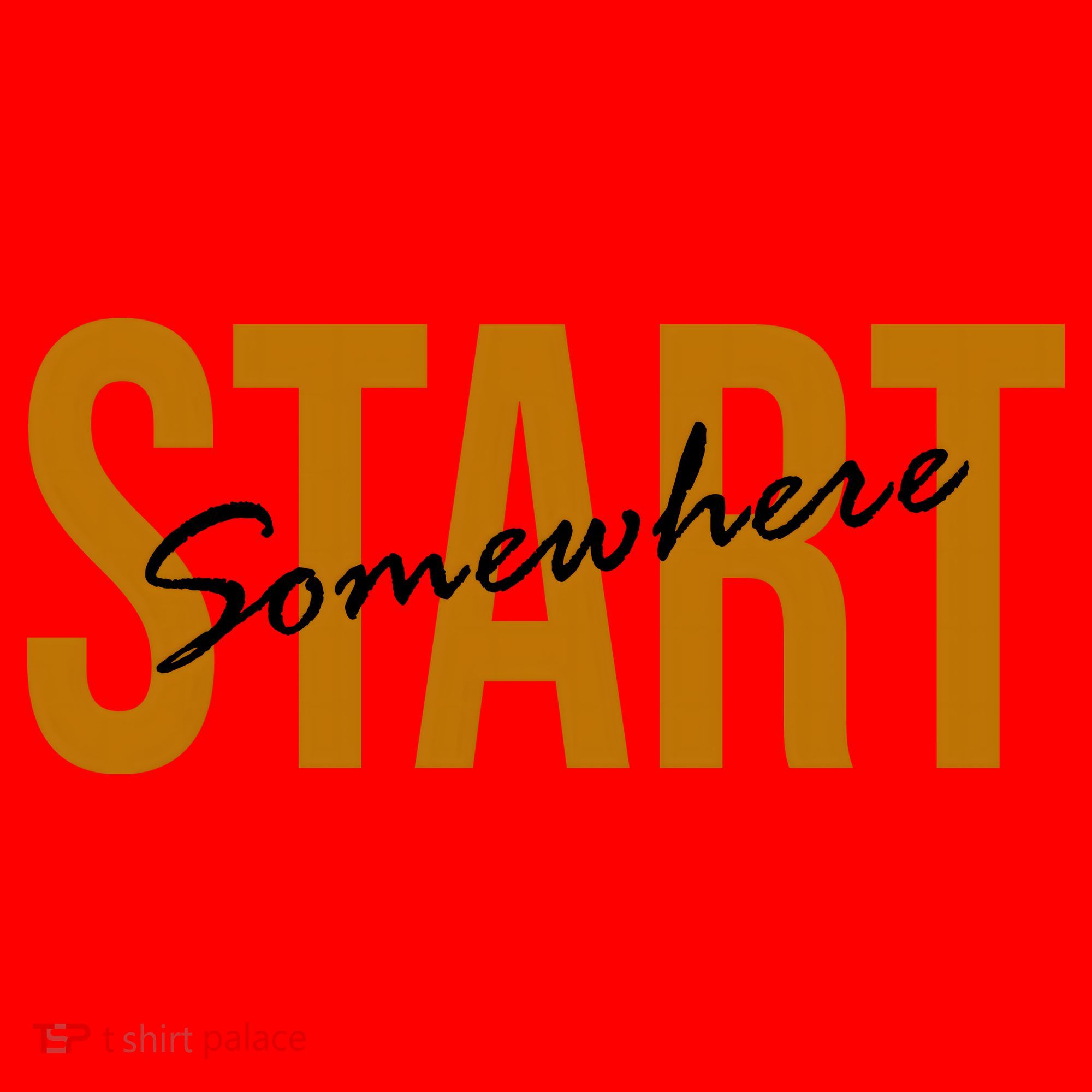 Start Somewhere Motivation Quote Santa Hat