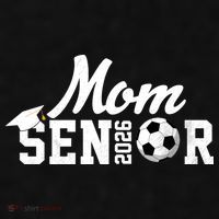 Senior Soccer Mom 2026 Class Of 26 Graduate Ladies PosiCharge Tri-Blend Wicking Tank thumb 2