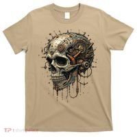 Steampunk Skull Mechanics Gear Victorian-era Sci-fi Vintage T-Shirt thumb 0