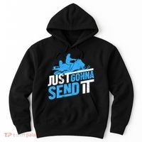 Snowmobiling Snow Machine Snowmobile - Just Gonna Send It Hoodie thumb 0