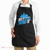 Snowmobiling Snow Machine Snowmobile - Just Gonna Send It Apron thumb 2