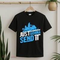 Snowmobiling Snow Machine Snowmobile - Just Gonna Send It T-Shirt thumb 2