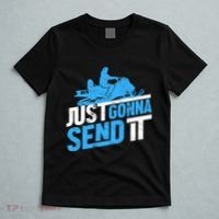 Snowmobiling Snow Machine Snowmobile - Just Gonna Send It T-Shirt thumb 5