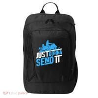 Snowmobiling Snow Machine Snowmobile - Just Gonna Send It City Backpack thumb 0