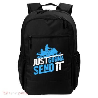 Snowmobiling Snow Machine Snowmobile - Just Gonna Send It Backpack