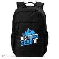 Snowmobiling Snow Machine Snowmobile - Just Gonna Send It Backpack thumb 0