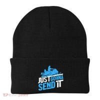 Snowmobiling Snow Machine Snowmobile - Just Gonna Send It Beanie thumb 0