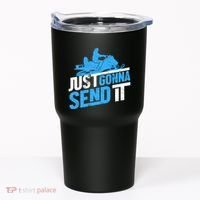 Snowmobiling Snow Machine Snowmobile - Just Gonna Send It Tumbler thumb 0