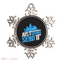 Snowmobiling Snow Machine Snowmobile - Just Gonna Send It Ornament thumb 0