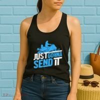 Snowmobiling Snow Machine Snowmobile - Just Gonna Send It Women's Tank Top thumb 2