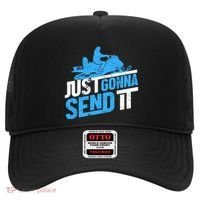 Snowmobiling Snow Machine Snowmobile - Just Gonna Send It Hat thumb 0