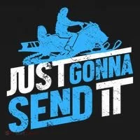 Snowmobiling Snow Machine Snowmobile - Just Gonna Send It Toddler Hoodie thumb 2