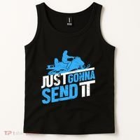 Snowmobiling Snow Machine Snowmobile - Just Gonna Send It Tank Top thumb 2