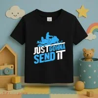 Snowmobiling Snow Machine Snowmobile - Just Gonna Send It Toddler T-Shirt thumb 3