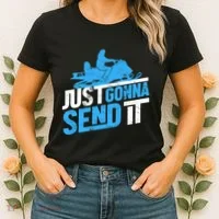 Snowmobiling Snow Machine Snowmobile - Just Gonna Send It Women's T-Shirt thumb 2