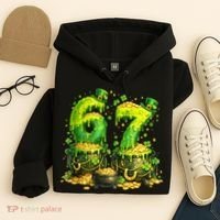 Six Seven Meme 67 St Patricks Day Shamrock Hoodie thumb 4