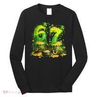 Six Seven Meme 67 St Patricks Day Shamrock Long Sleeve Shirt thumb 0