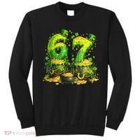 Six Seven Meme 67 St Patricks Day Shamrock Sweatshirt thumb 0