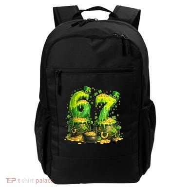 Six Seven Meme 67 St Patricks Day Shamrock Backpack