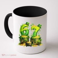 Six Seven Meme 67 St Patricks Day Shamrock Coffee Mug thumb 0