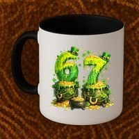 Six Seven Meme 67 St Patricks Day Shamrock Coffee Mug thumb 2