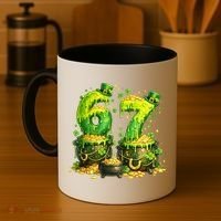 Six Seven Meme 67 St Patricks Day Shamrock Coffee Mug thumb 4