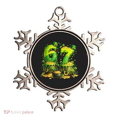 Six Seven Meme 67 St Patricks Day Shamrock Ornament