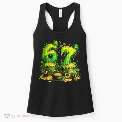 Six Seven Meme 67 St Patricks Day Shamrock Women's Tank Top