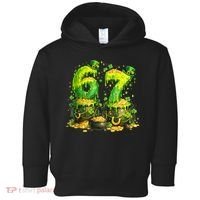 Six Seven Meme 67 St Patricks Day Shamrock Toddler Hoodie thumb 0